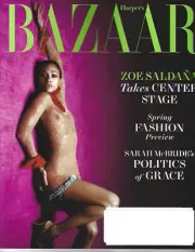 Harper’s Bazaar Magazine - USA - February 2025 - Zoe Saldana - Brand New