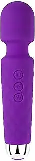 Vibrator Mini Wand Massager, Vibrators Adult Sex Toys for Women - Quiet Female G Spot Clit Vibrator with 8 Speeds & 20 Patterns, Rechargeable & Waterproof Sex Toys Couples Women Pleasure Tools (Purple)