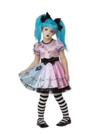 Little Blue Skelly Girl Costume