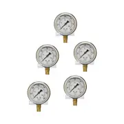 5 PACK LIQUID FILLED PRESSURE GAUGE 0-3,000 PSI, 2.5" FACE, 1/4" LOWER MOUNT