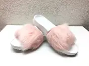 UGG ROYALE BABY PINK TOSCANA FUR FLUFFIE SLIDE SLIPPERS US 6 / EU 37 / UK 4.5