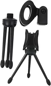 UPKOCH 2Pcs Mic Bracket Tripod Compact Plastic Microphone Holder for Home Conferences Live Streaming and Recording Lightweight Design for Easy Setup
