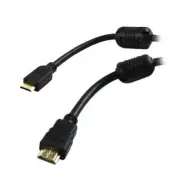 AMC 6 Ft Mini HDMI to HDMI Gold Plated Connector Cable with Ferrites Male to Mal