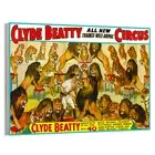1935 Clyde Beatty Circus Elephants Circus Poster or Canvas Home Decor Art Print