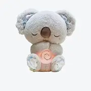 Stress & Anxiety Relief Koala for Adults, Sleeping Koala Toy for Kids, Koala Stuffed Animal, Koala Plush Toy with Music, Breathing Koala Sleep Buddy for Kids & Adults, Light Rhythmic Breathing Toy