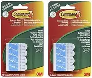 (32 Strips, Outdoor) - Command Outdoor Foam Hanging Strip Refills, Small, 16-Strips (17022AW-ES),2 PACKs