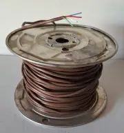 20/4 CL2 Thermostat Wire HVAC Bare Copper 250ft Brown Free Shipping