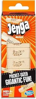 Hasbro Gaming Jenga - Mini Edition - Pocket Size Fun - Strategy Wooden Stacking Game - Kids Toys - Ages 6+