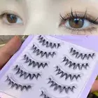 Wispy Manga Lashes Fluffy Curly Cosplay Lashes Faux Mink Lashes Women Girls