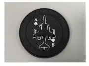 MARINE CORPS VMA-231 ACE OF SPADES BLACKOUT HOOK & LOOP GLOW PVC PATCH