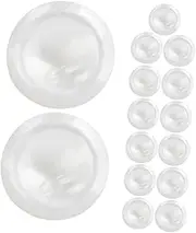 SWOOMEY 15pcs Trumpet Finger Valve Button Set White Shell Caps for Comfortable Operation Enhanced Sound Quality and Swift Tone Switching Replacement for Trumpet Players