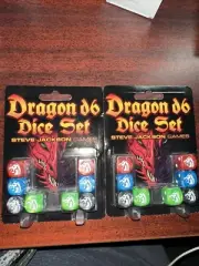Dragon d6 Dice Set (Set of 2) - Steve Jackson Games - Brand New, Sealed