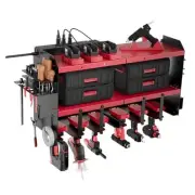Power Tool Organizer Charging Station with Angle Grinder Holder,Drill Holder