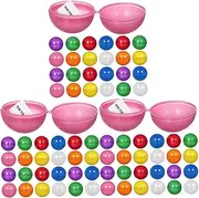 Abaodam 3sets Vibrant Entertainment Balls Fillable Raffle Drawing Balls for Party Props 25pcs*3