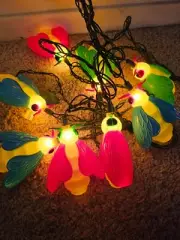 Vintage Lidco Party Patio String Lights Lites Fireflies Lightning Bugs