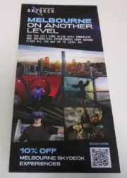 Melbourne Skydeck - Promotional Leaflet - Eureka Building Experiences - Victoria