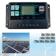 10A-100A MPPT Solar Panel Regulator Charge Controller 12V/24V Focus Tracking
