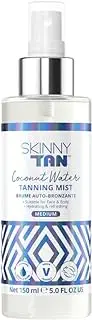 Skinny Tan Coconut Water Tanning Mist - Streak Free & Lightweight Self Tan Mist, Natural Medium Fake Tan, Cruelty-Free, Vegan Skincare, 150ml