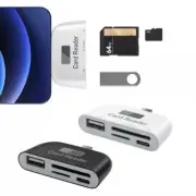 4-in-1 USB SD TF Card Memory Card Reader OTG Adapter For iPhone 14 13 12 11 iPad