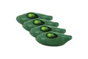 4x Fumfings 12cm Squeezy Peas in Pod Kids Squishy Sensory Fun Toy 3y+ Green
