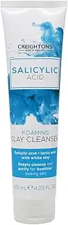 [Creightons Salicylic Acid] Foaming Clay Cleanser (125ml) - Contains Salicylic Acid & Lactic Acid with White Clay to Deeply Cleanse & Purify for Healthier Looking Skin. Dermatologically Tested