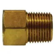 12050 Adapter, 1/2 in Female Inverted Flared x 3/8 in Male NPTF, Brass (2 Pack)