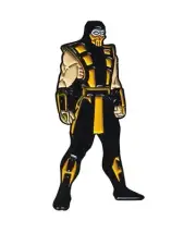 Mortal Kombat Scorpion Ninja Enamel Pin. Australian Stock free Au shipping