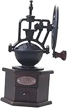 Perfk Hand Crank Coffee Grinder Grain Mill Coffee Maker Tool, Multipurpose Coffee Bean Grinder with Grab Drawer for Camping
