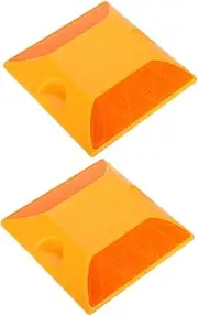 2pcs Reflective Driveway Reflectors Aluminum Road Markers for Outdoor Sports and Pavement Ensuring Enhanced Safety and Visibility