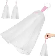 TOGEVAL Net Soap Set of 3 Soap Saver Pouches Reusable Compact Storage Pe Material