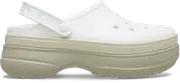 Crocs Classic Stacked Clog; Chalk, W5/M3