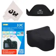 4in1 Lens Hood+Glass Screen Protector+Bag Pouch for Canon Powershot SX70 SX60 HS