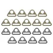 0.8 Inch 18 Pcs Triangle Buckle Adjuster for Bag Blcak/Bronze