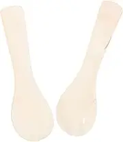 Hohopeti Set of 2 Petal Shaped Spoons Fine Dining Spoon for Serving Eggs Desserts Caviar Soup