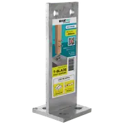 VUEPRO 80 x 80mm Galvanised T-Blade Post Support - Each