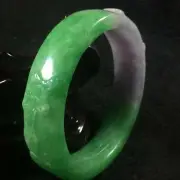 10% OFF- 59/60/61 mm Certified Natural 3 Color Jadeite A*Jade Carved Bangle