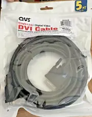 DVI Link Cable Male-to-Male. Supports 1080p up to WUXGA Resolution - New