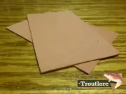 2 x BROWN CLOSED CELL FOAM SHEETS 5" x 3" - NEW FLY TYING MATERIALS
