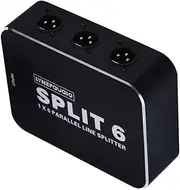 WEIMEI - for Stereo 3-Ways Audio Signal XLR Balanced 6 Input Switcher Converter Splitter Preamp