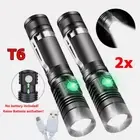 2PCS LED Pocket Flashlight Camping Lamp Super Bright Police Tactical Torch