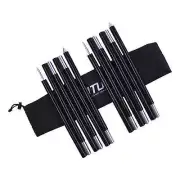 2Pcs 6Sections Tent Canopy Stick Aluminium Alloy Tent Poles Support Rods Folding