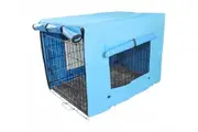 YES4PETS 48' Portable Foldable Dog Cat Rabbit Collapsible Crate Pet Cage with Cover Mat