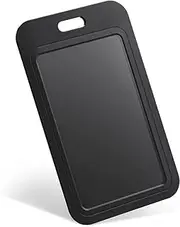 Plastic Vertical ID Badge Holder - Double Sided Hard Rigid Card Case With Slide Open Design - 10Pcs Name Tag Bus Card Holders