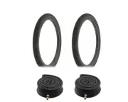 PAIR OF BLACK BICYCLE DURO CROSS BMX TIRES W/HEAVYDUTY TUBES IN 20"X 1.75" Tire
