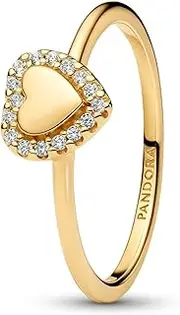 [PANDORA] 163801C01-50 Women's Ring Heart Gold-Coloured Ring Size 50/15.9