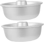 SOLUSTRE 2pcs Chiffon Cake Mold Nonstick Baking Pans for Cakes Donuts Cookies Versatile Bakeware with Hollow Center Design for Easy Release and