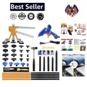 Paintless Dent Puller Kit: Adjustable Golden Tools for Car Repair & Preservation