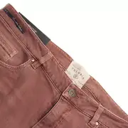 Teleria Zed NWT 5 Pocket Jean Cut Pants Size 38 US In Solid Orange Cotton Blend