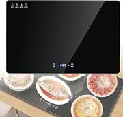 Plate Warmer Electric,hot Plates for Keeping Food Warm,Kitchen Warming mat,Food Warmer - Keep Food Hot for Parties Buffets, Restaurants, House Parties, Tempered Glass Surface,Black
