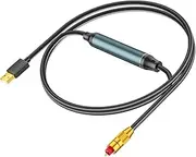 Evnbhgyu USB to Optical Audio Adapter | Multipurpose USB to Optical Transmitter | Portable USB to Optical Audio Converter for Laptop, Computers